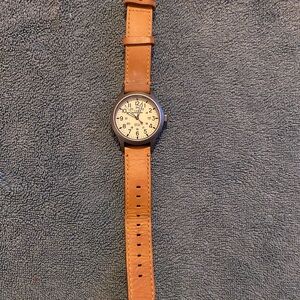 Timex Watch with Tan Strap